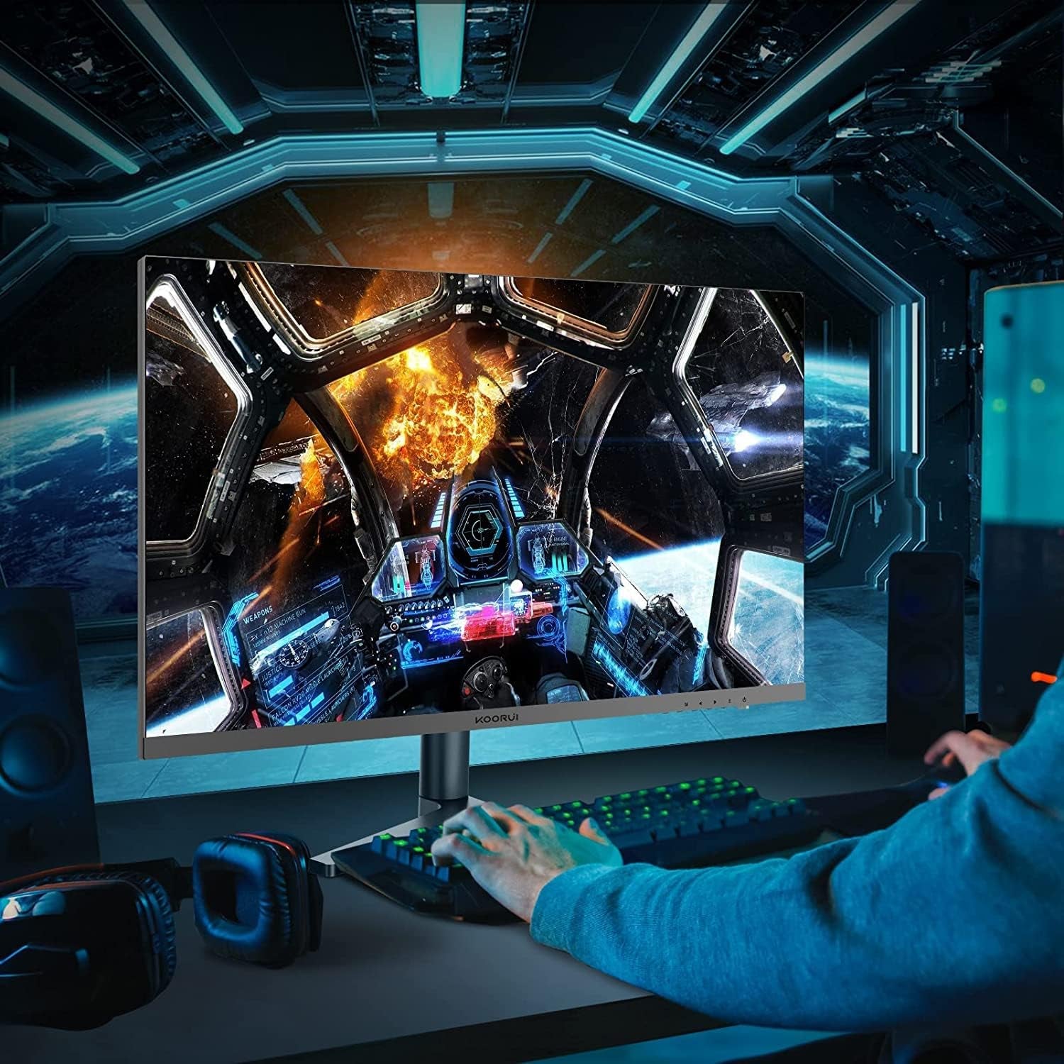 27 Inch Gaming Monitor 240 Hz, Black
